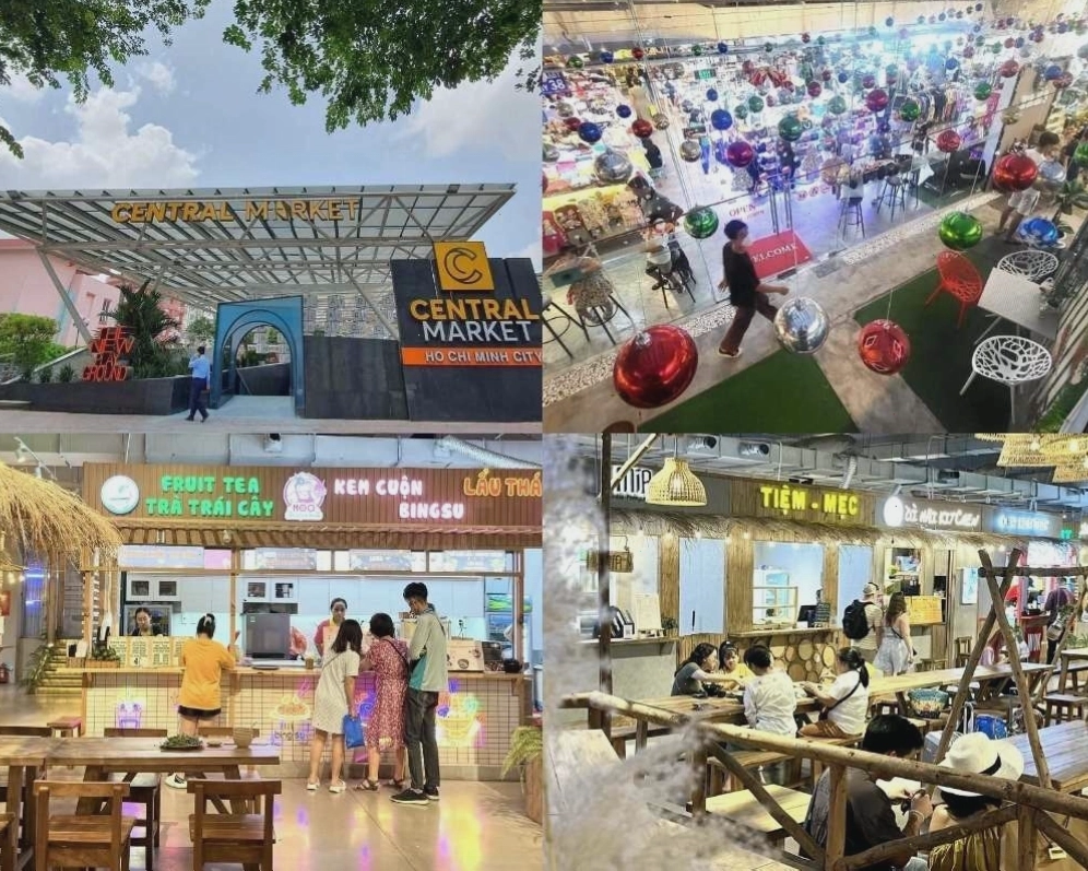 Khu chợ ngầm Central Market dưới lòng đất công viên 23 tháng 9