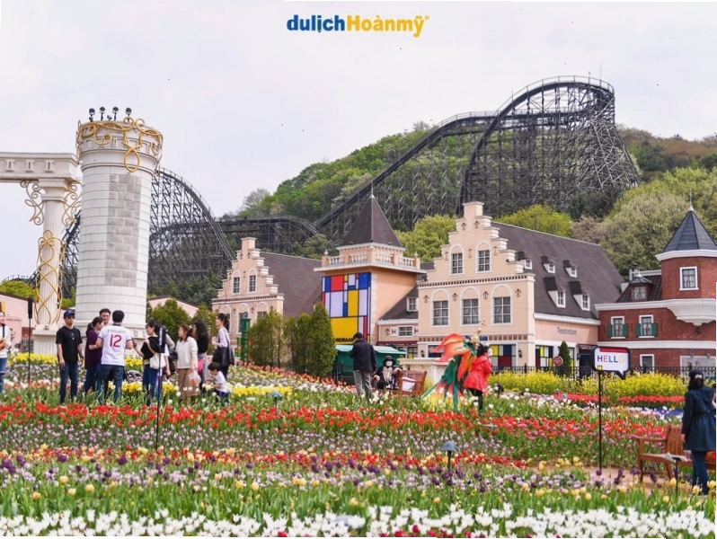 Khu European Adventure với kiến trúc châu Âu cổ điển