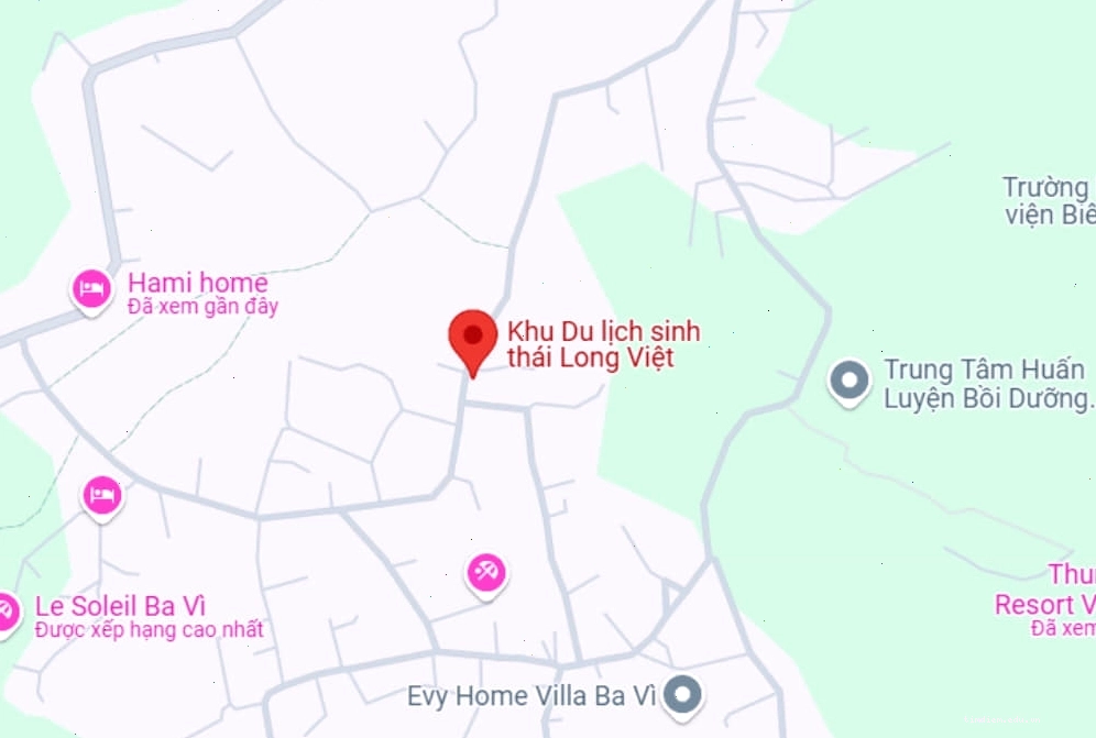 Khu sinh thái Long Việt mang đến không gian xanh mát và yên bình