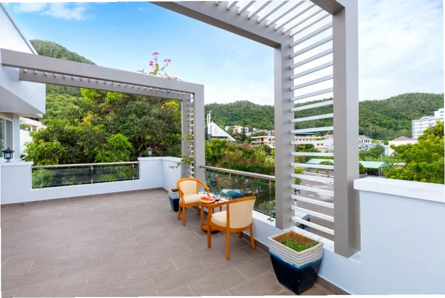 Khu vực bếp ăn tiện nghi tại Villa P39 Vũng Tàu