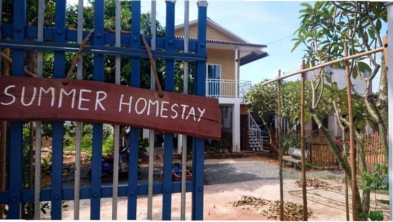 Khu vực bếp tiện lợi tại homestay