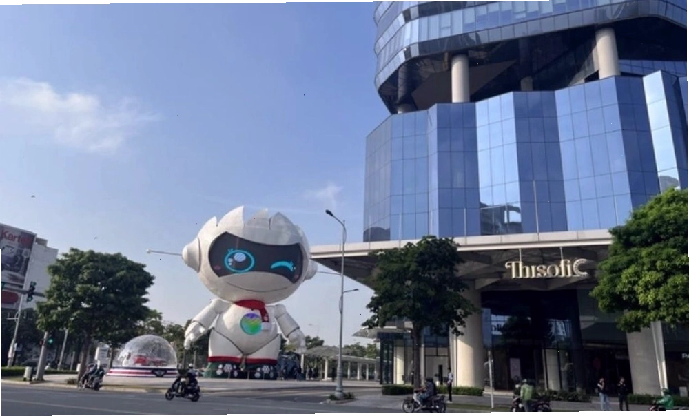 Khu vực gửi xe tại Công viên Sala