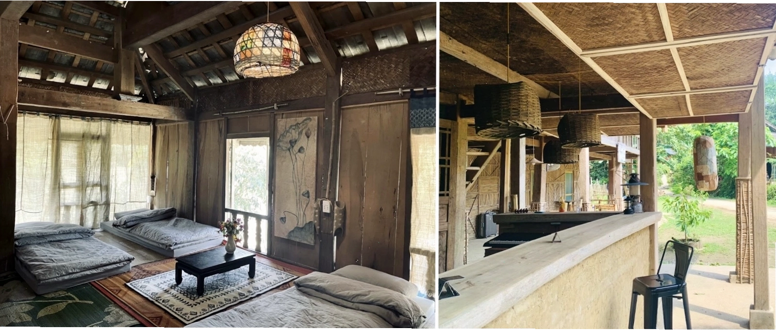 Khu vực homestay gần Suối nước nóng Bò Ấm