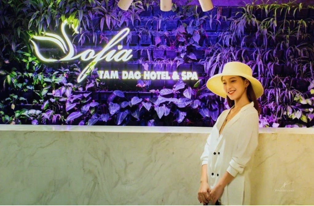 Khu vực ngoài trời tại Khách sạn Sofia Tam Đảo