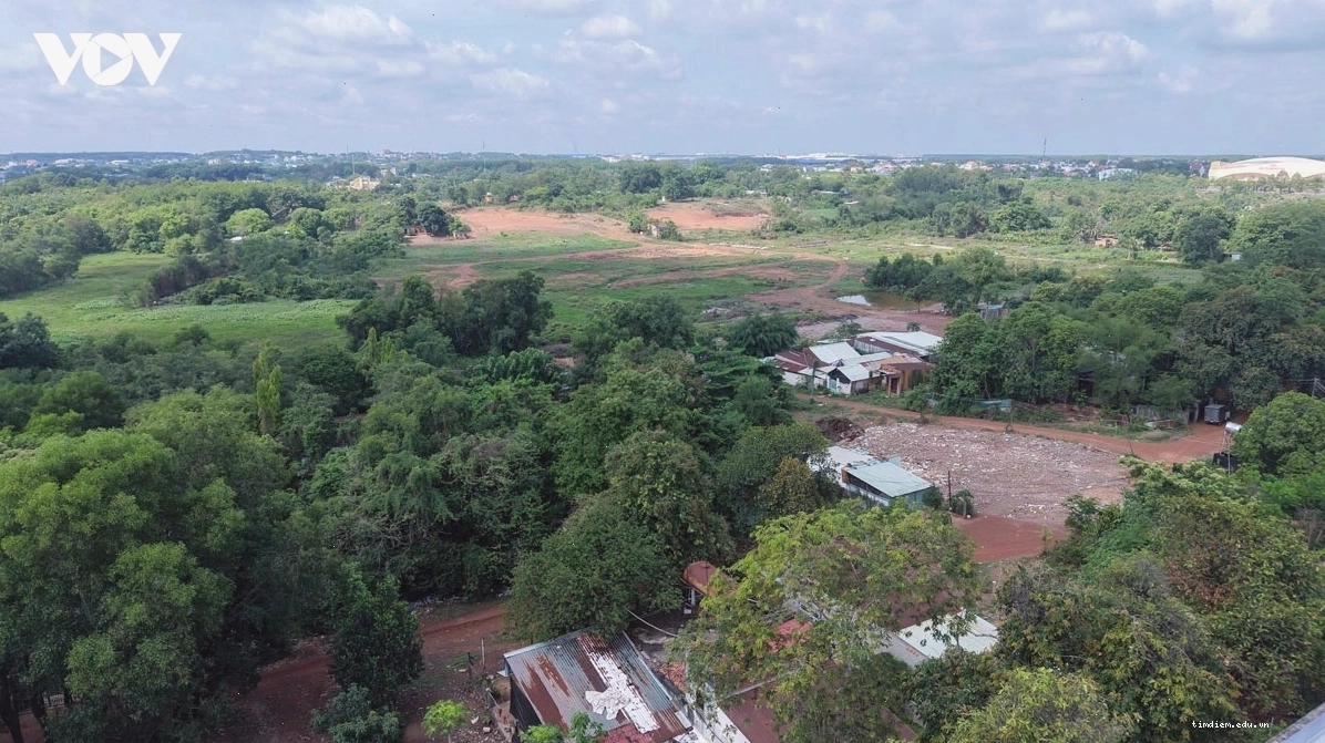Khu vực quy hoạch Công viên trung tâm Đồng Xoài