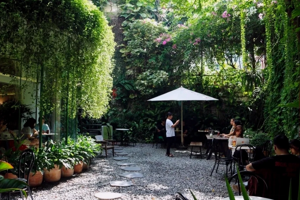 Khu vực sân vườn tại Beanthere Cafe II