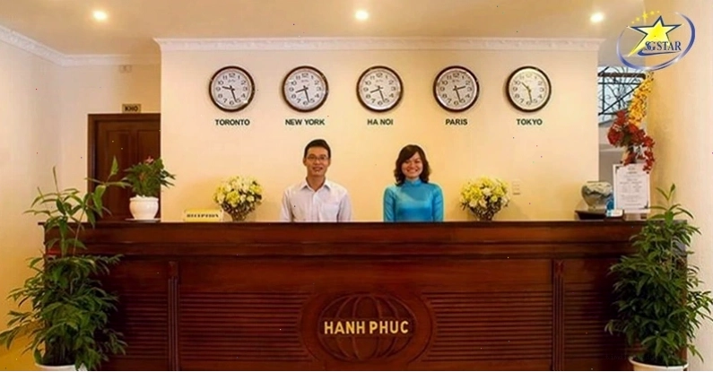 Khu vực sảnh chờ Khách sạn Hạnh Phúc Cần Thơ