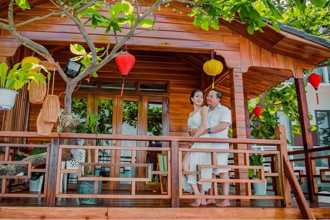 Khu vực sảnh chung của Homestay Bãi Đá Chày