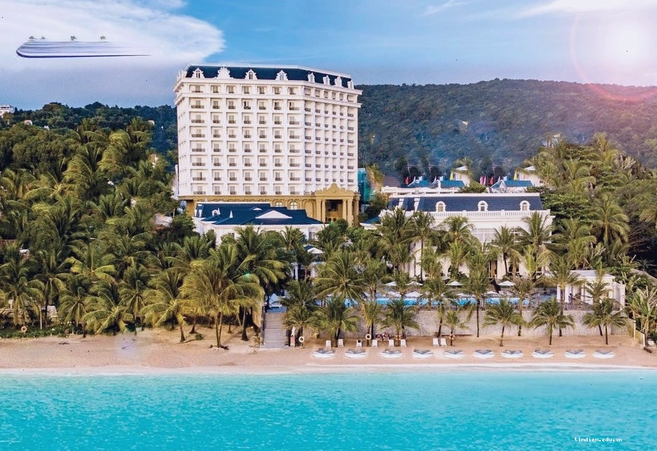 Khu vực sảnh lễ tân sang trọng của Thiên Thanh Resort Phú Quốc