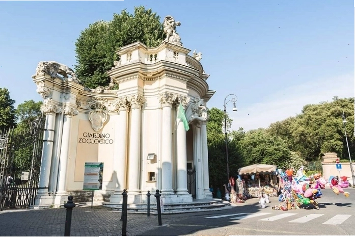 Khu vực sở thú Bioparco tại Vườn Villa Borghese