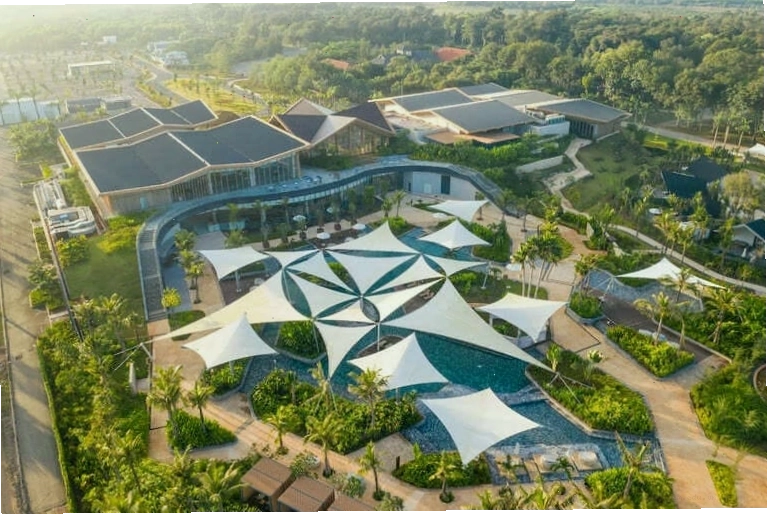 Khu vực tắm khoáng tại Khoáng Nóng Thiên Nhiên Bình Châu Resort