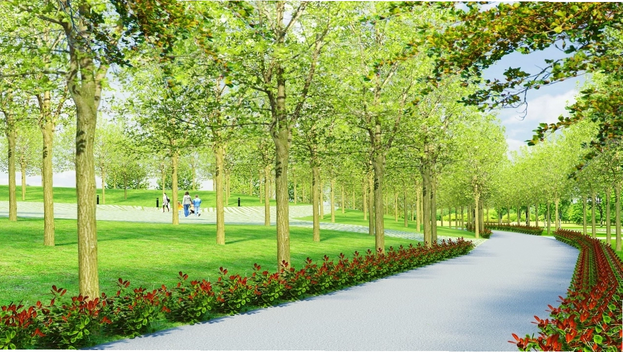 Khu vực thi công Giai đoạn 2 của Công viên Bà Rịa
