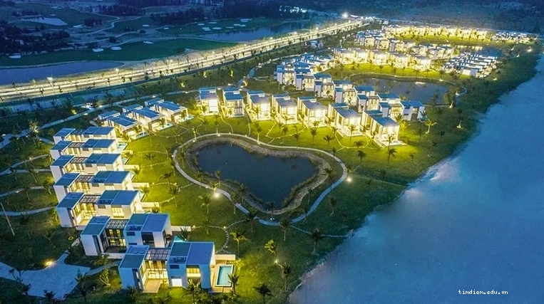 Khu vực Villa về đêm tại Vinpearl Resort & Golf Nam Hội An