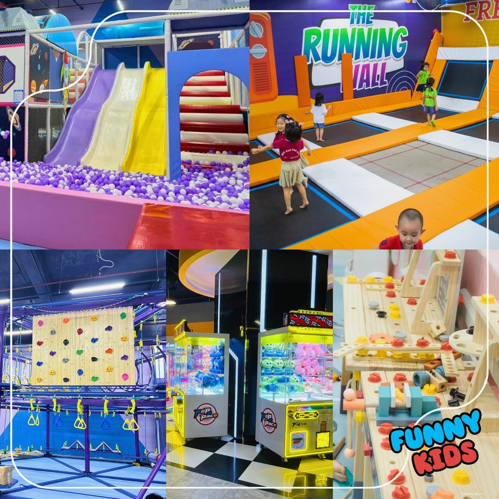 Khu vui chơi đa dạng tại Funny Kids Royal City dành cho trẻ em