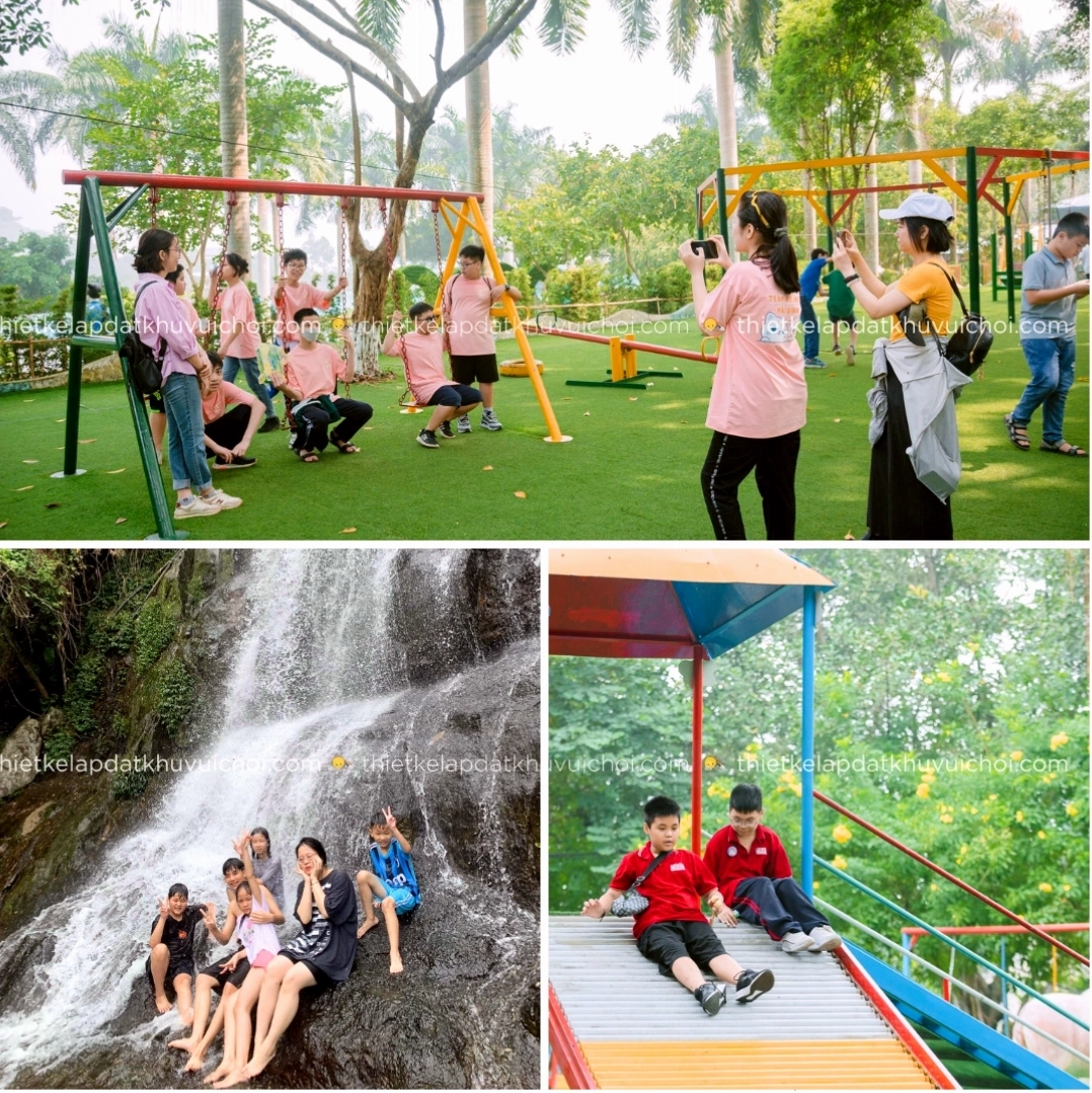Khu vui chơi dã ngoại cho trẻ em tại Khu du lịch sinh thái Ao Vua
