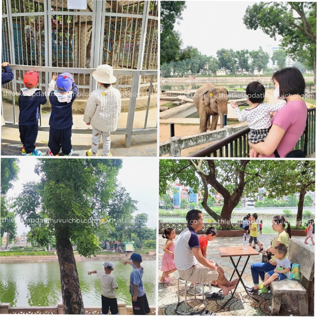 Khu vui chơi dã ngoại cho trẻ em tại Vườn thú Hà Nội