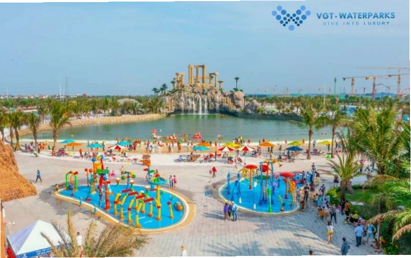 Khu vui chơi nước với các trò chơi phun nước vui nhộn