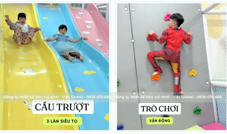 Khu vui chơi trẻ em tại Baby Kids Cafe Cà Mau