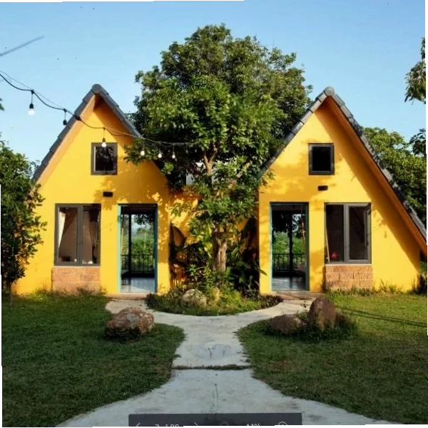 Khu vườn xanh mát tại Bavi Annam Garden
