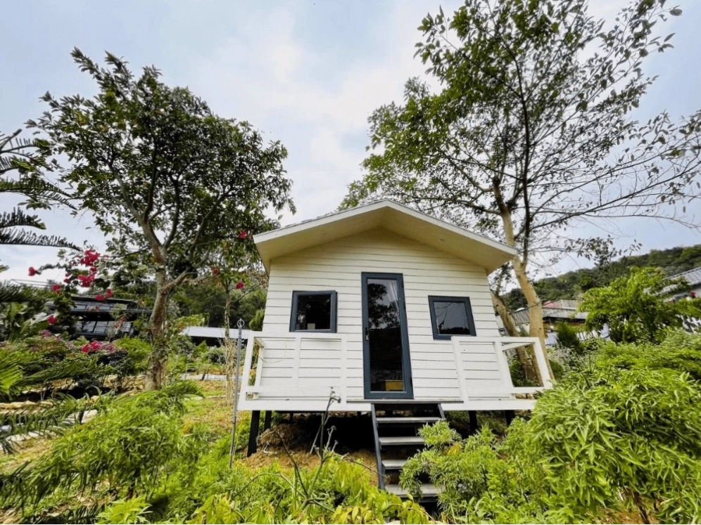 Khu vườn xanh mát tại Solaria Garden Sóc Sơn