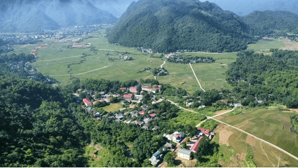 Khung cảnh làng quê thanh bình ở Mai Châu mang lại cảm giác thư giãn