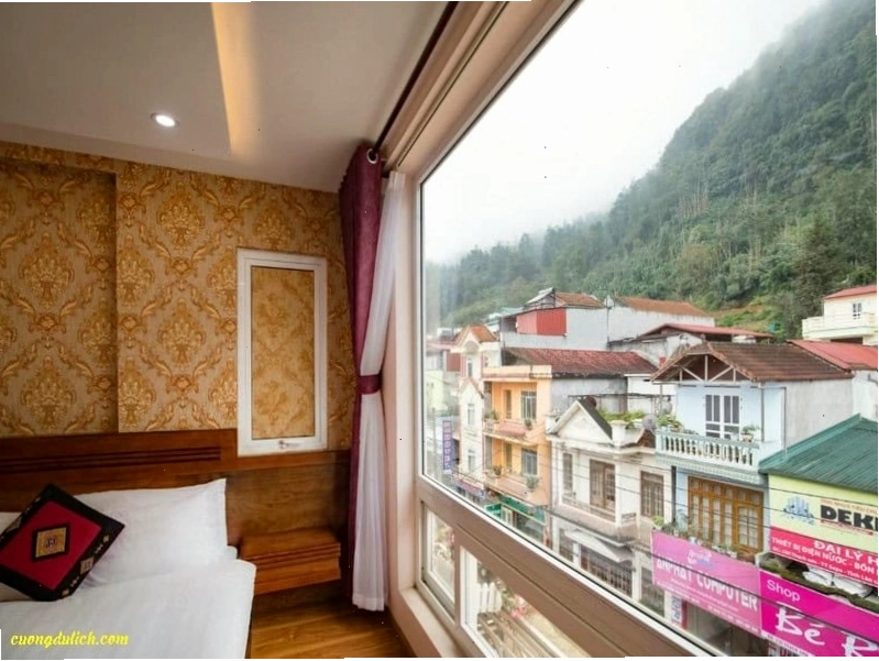 Khung cảnh Sapa nhìn từ khách sạn