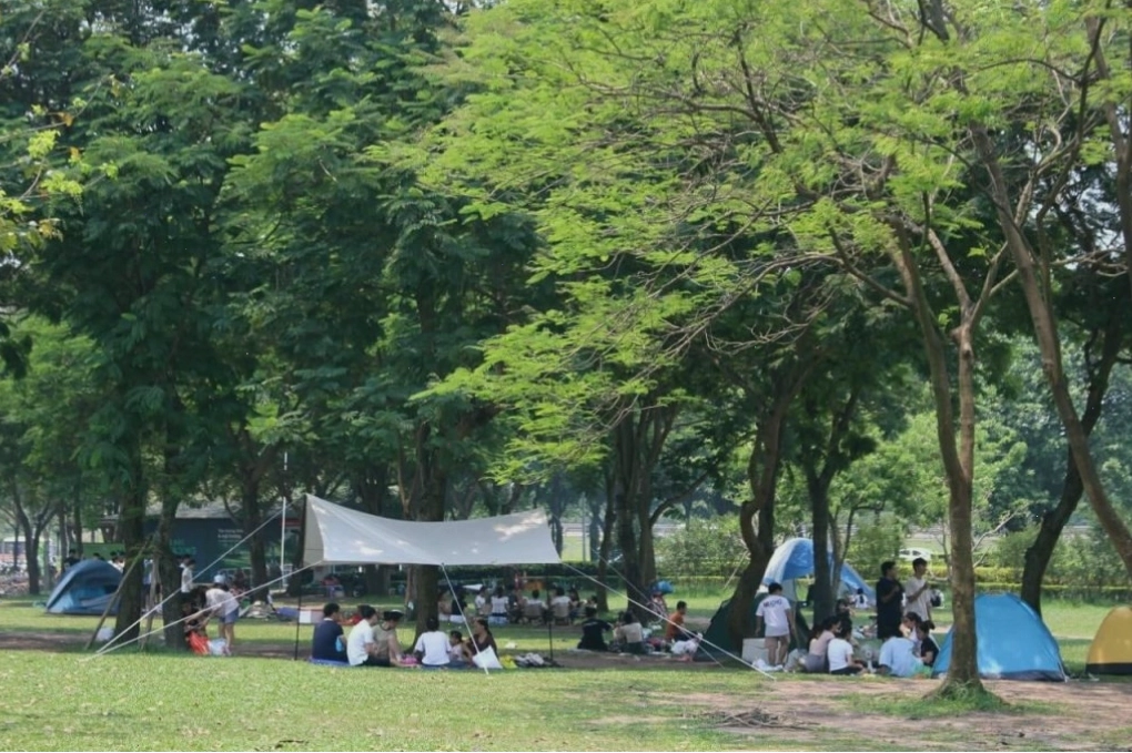 Khuôn viên Công viên Yên Sở