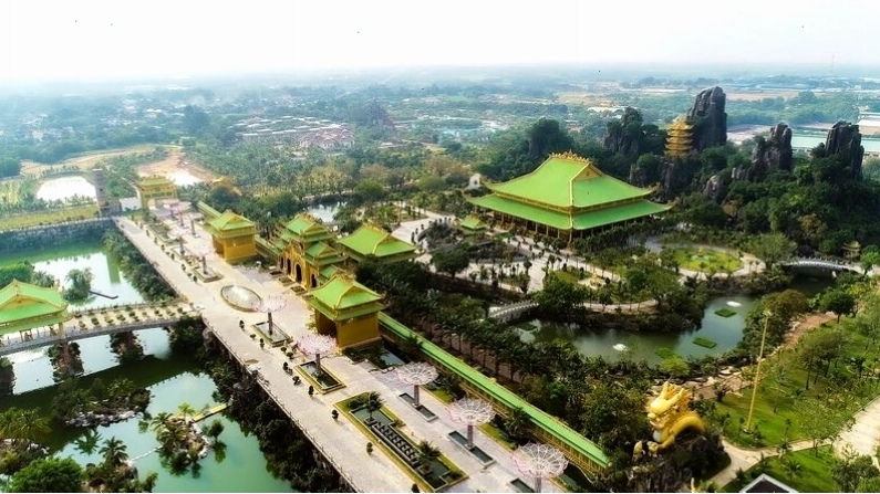 Kiến trúc ấn tượng tại Khu du lịch Đại Nam