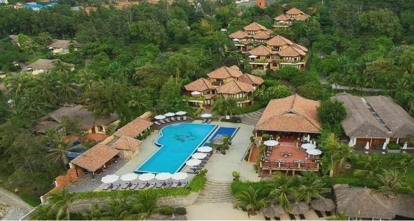 Kiến trúc Poshanu Resort nhìn từ xa