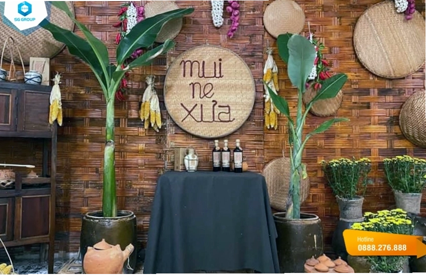 Kiến trúc trang trí tỉ mỉ tại nhà hàng Mũi Né Xưa
