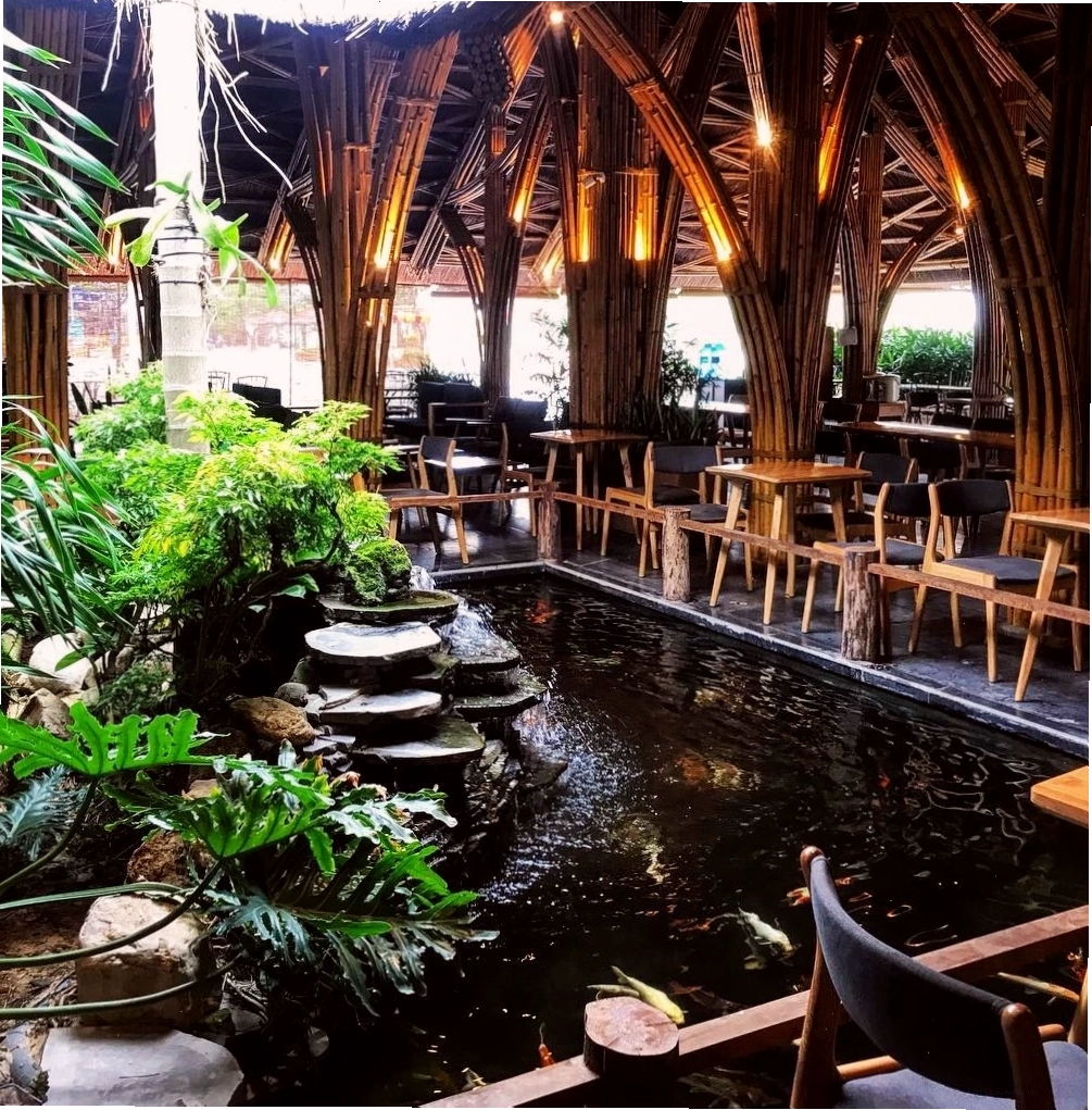 Kiến trúc tre nứa độc đáo mang đậm nét Việt Nam tại nhà hàng Everland