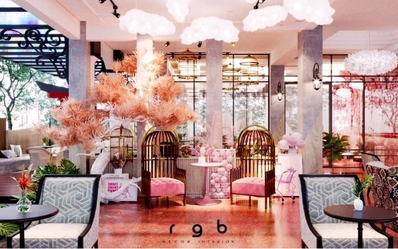 King Koi Coffee Bình Tân với hồ cá Koi lớn