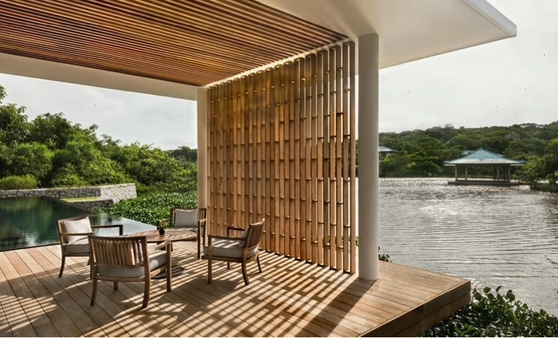 Lake Wellness Pool Villa với tầm nhìn hồ nước và không gian thanh bình