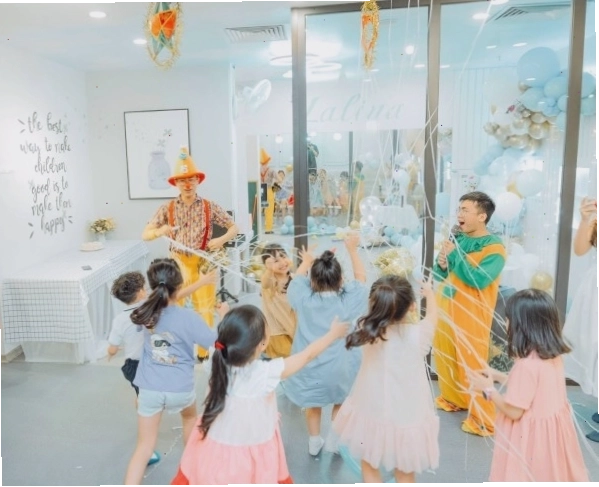 Lalina Kids Cafe với không gian xanh mát và khu vui chơi an toàn