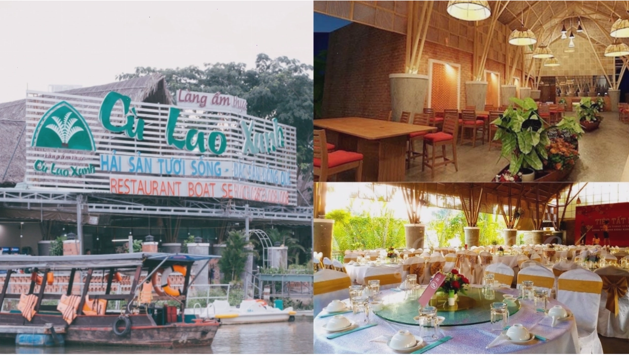 Làng Ẩm Thực Cù Lao Xanh, không gian ẩm thực sinh thái ven sông