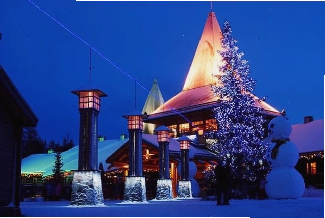 Làng Ông Già Noel Rovaniemi lung linh trong tuyết