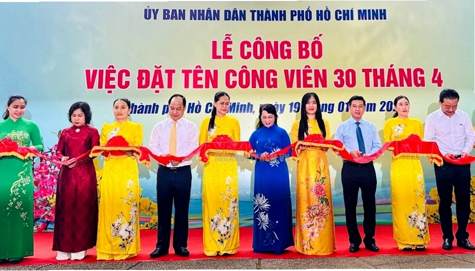 Lễ công bố đặt tên Công viên 30 tháng 4 tại TP.HCM với sự tham dự của lãnh đạo thành phố