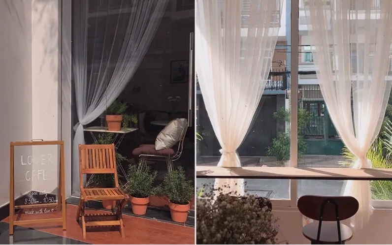 LOVER CAFE với tông màu hồng ngọt ngào và phong cách Hàn Quốc