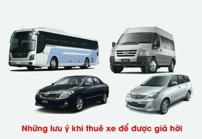Lưu ý khi thuê xe để có giá tốt