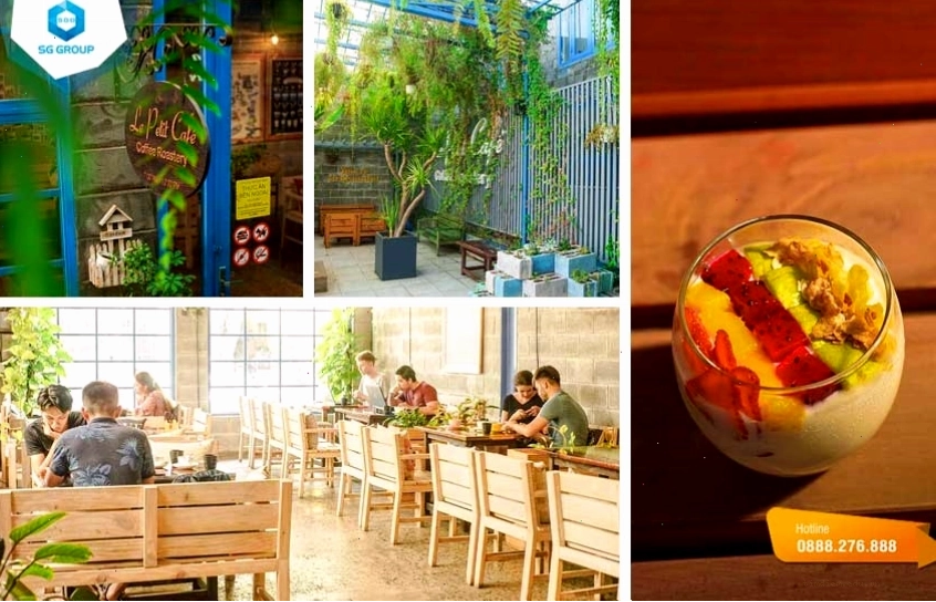 Ly cà phê được trang trí đẹp mắt tại Cà phê Le Petit