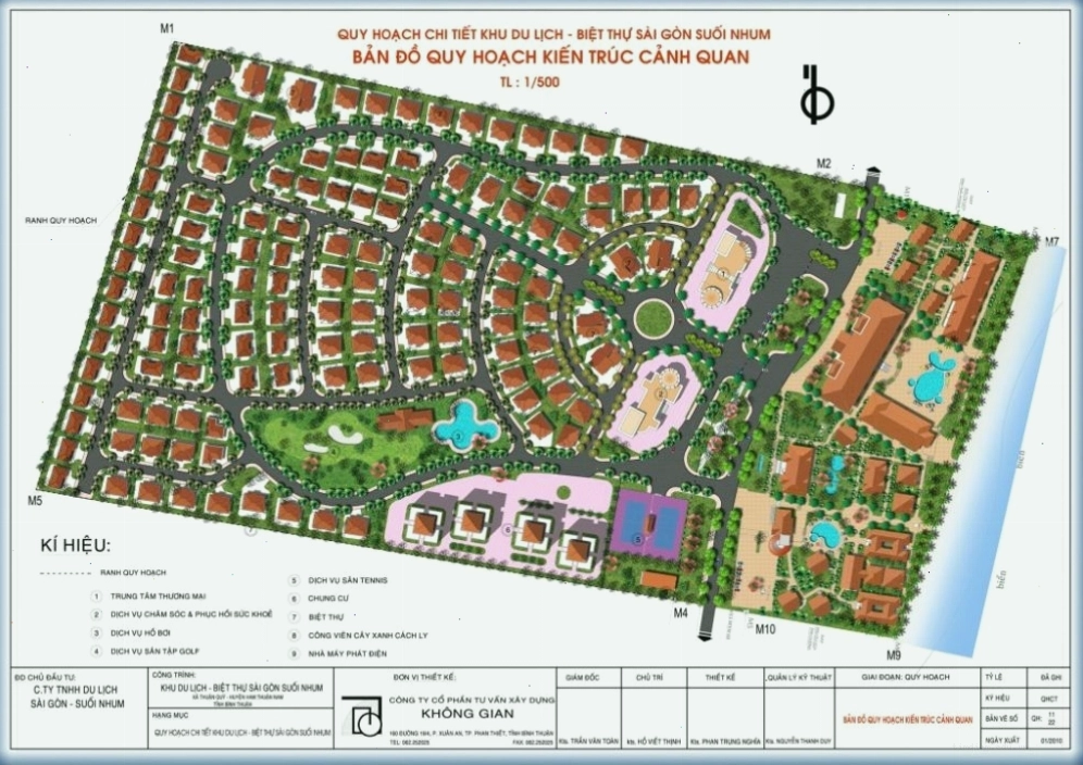 Mặt bằng tổng thể dự án Saigon Suối Nhum