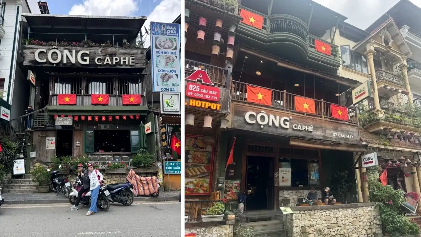 Mặt tiền Cộng Cà Phê Sapa