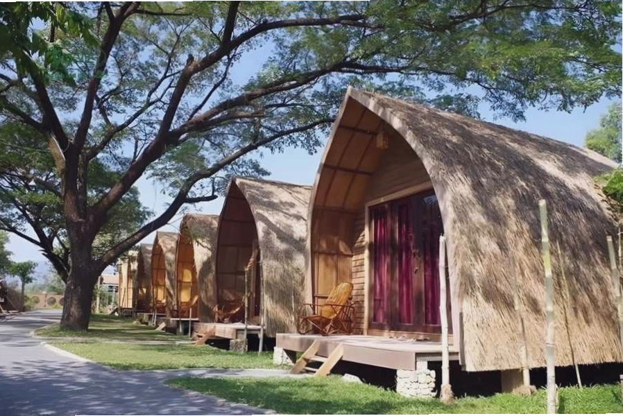 Mẫu nhà homestay đẹp với kiến trúc mái vòm mềm mại, ấn tượng