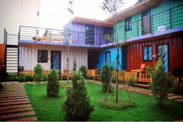 Mẫu thiết kế homestay container có tầm nhìn rộng ra khung cảnh xung quanh
