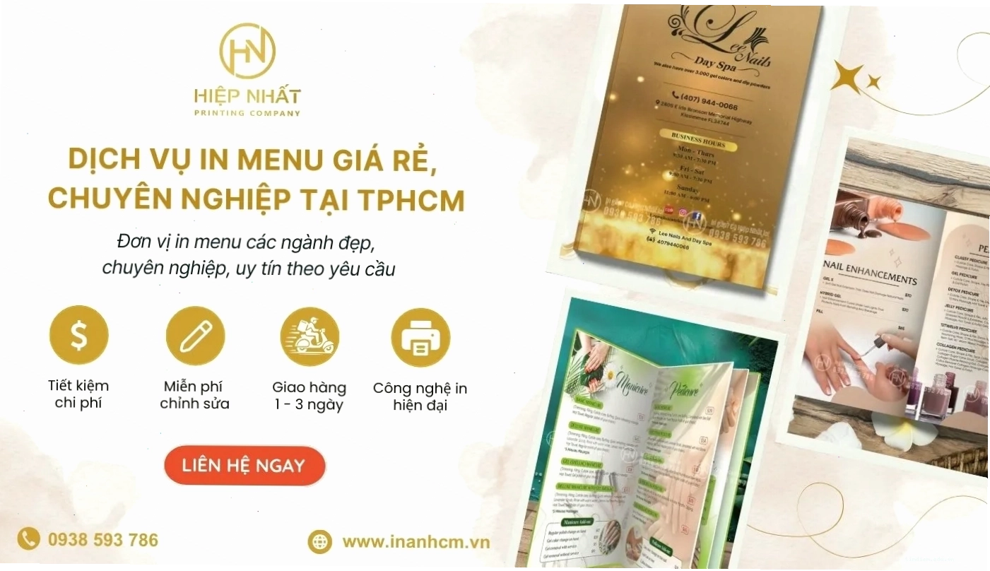 Menu đa dạng tại Nola Cafe & Bar