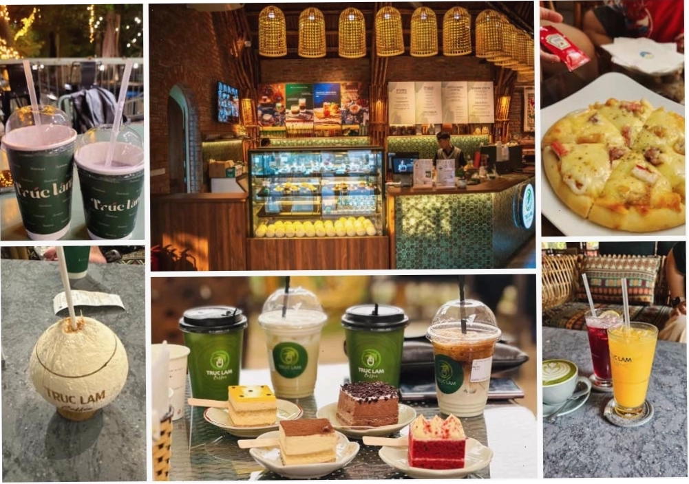 Menu đồ uống đa dạng và hấp dẫn tại Trúc Lâm Coffee