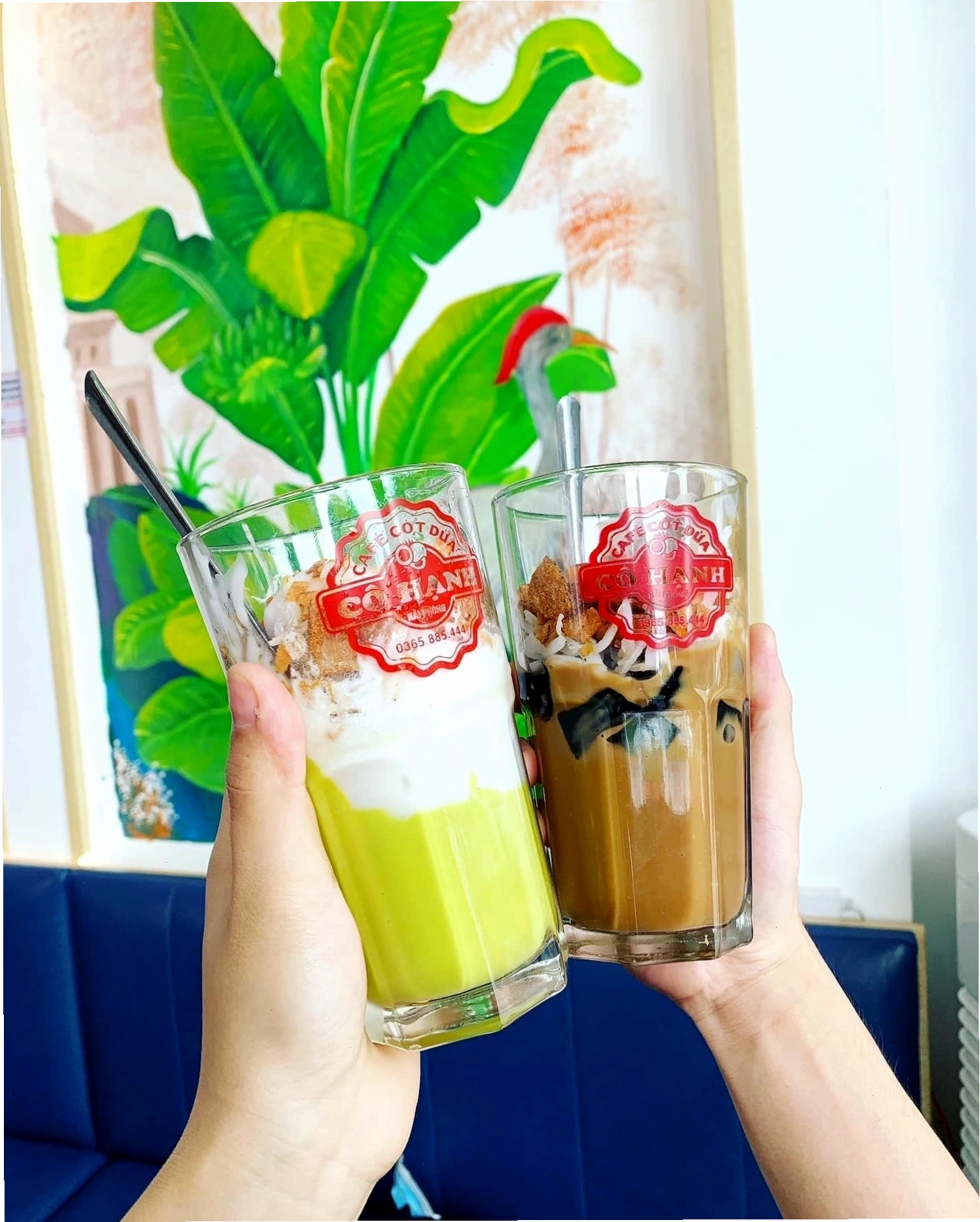 Menu đồ uống được trình bày đẹp mắt