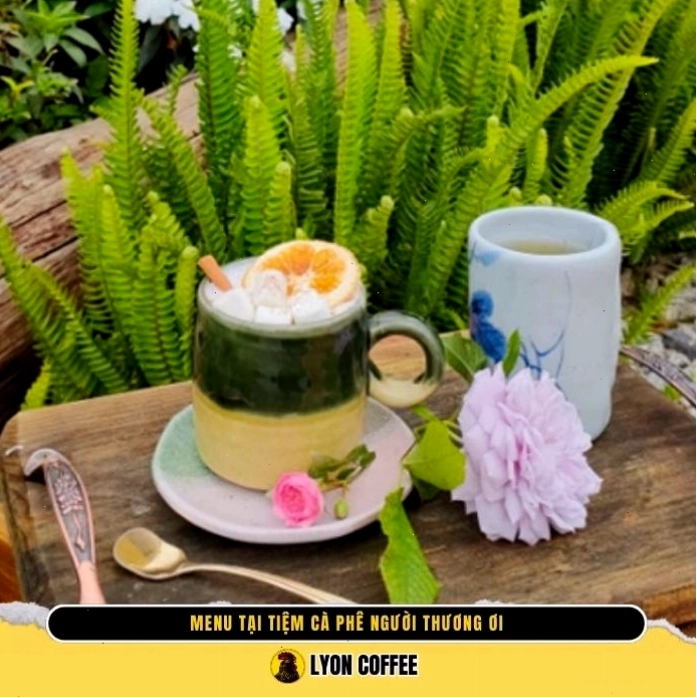 Menu đồ uống và bánh ngọt tại Tiệm cafe Người Thương Ơi