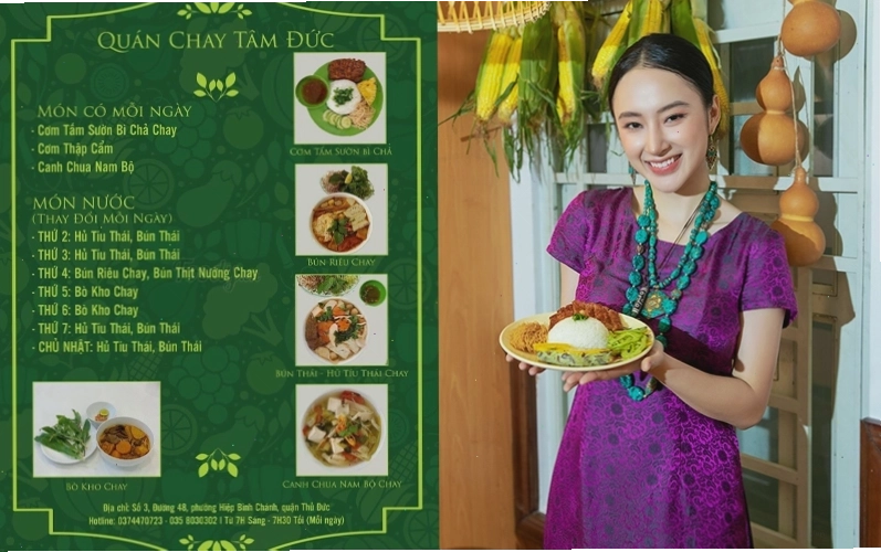 Menu món ăn Quán Chay Tâm Đức 2