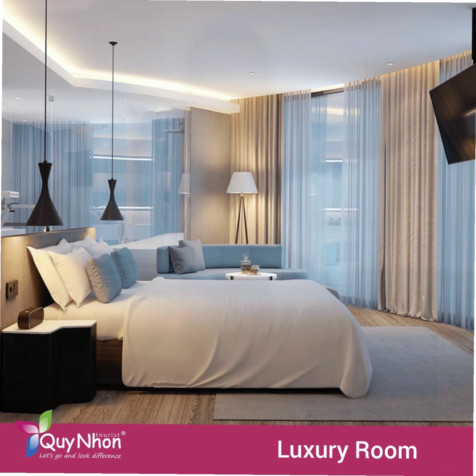 Meria Hotel Quy Nhơn có hạng phòng Luxury Room sang trọng bậc nhất